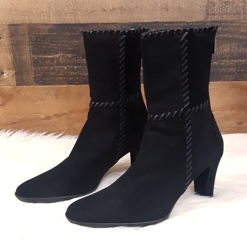 Aquatalia Black Ankle Boots